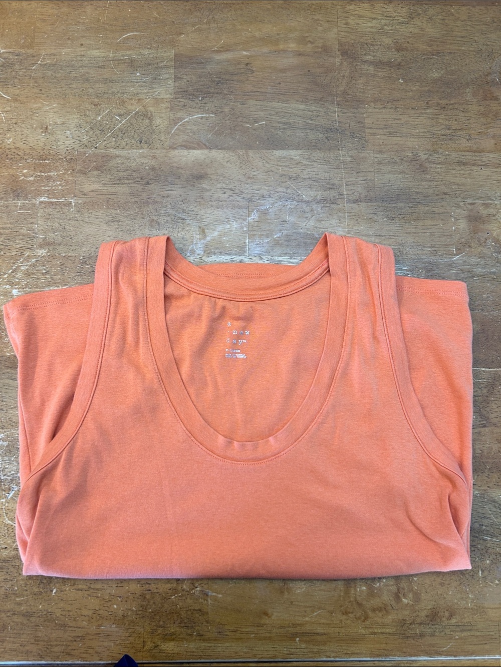 a new day Womens Scoop Tank Top - Coral